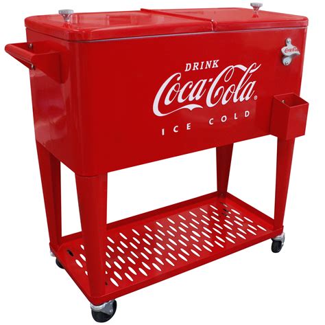 red metal cooler box|outdoor large cooler box.